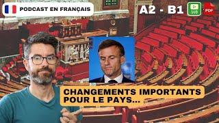 Changement d'assemblée nationale en France, explications #171 | Français COURANT. A2 - B1