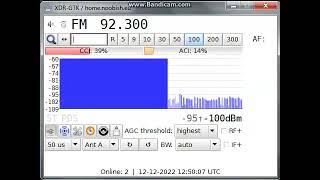 TEF6686 ESP32 FM Bandscan in Jaroměř, Czech Republic (12.12.2022)