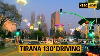 Tirana, Albania - 130" Minutes Driving in Tirana, Tiranë Shqipëri [4K HDR]