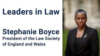 Leaders in Law: Stephanie Boyce, President of the Law Society of England and Wales