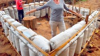 Family Builds Cheap House From Earthbags | Start to Finish by @CaseyYoungblood