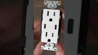 Using a Leviton Dual USB C Outlet to Power a HomePod Mini: Leviton T5635 #homepodmini #apple #usbc