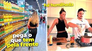 1 MINUTO COMPRANDO ITENS ALEATÓRIOS NO MERCADO E FAZENDO UMA RECEITA COM TUDO | SEMANA LOVE #2