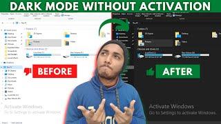 Enable Dark Mode In Windows 10/11 Without Activation 2024 | Dark Mode | Dark Theme