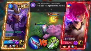 TOP GLOBAL CLINT VS META BEATRIX!! | FULL TUTORIAL EXPLAINED!! - MLBB