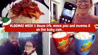 VLOGMAS|WEEK 1...House life, mince pies and Mumma G on the baby cam