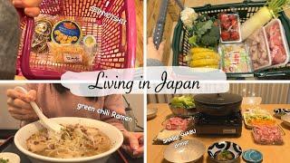 housewife daily of shopping at Daiso, Seijyoishii, Japan supermarket, and shabu-shabu party 