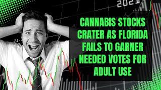 Cannabis stocks crater as Florida fails to garner needed votes for adult use