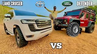 RC Defender Vs RC New Toyota Landcruiser Offroad Testing - Chatpat toy TV