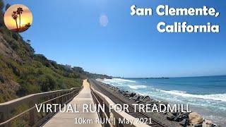 Treadmill Virtual Run | San Clemente, California | Late Morning, May 2021【バーチャルラン】