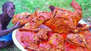 VILLAGE FAMOUS FULL GOAT CURRY | TRADITIONAL MUTTON RECIPE | Healthy Food | Village Grandpa