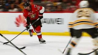 Karlsson takes Bruins for a skate, then sets up Brassard for GTG