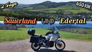 Sauerland und Edertal. Motorradtour im Land der 1000 Berge.