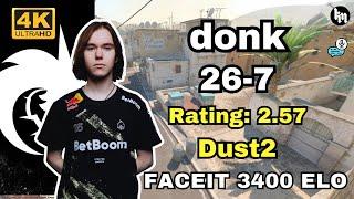 donk 26-7 EZ game (Dust2) | Dec 28, 2024 #cs2 #pov