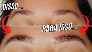 Transformação Incrível: Antes e Depois do Brow Lamination com Henna #browlamination