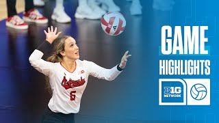 Nebraska at Oregon | Highlights | Big Ten Volleyball | 11/07/2024