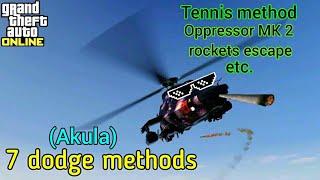 GTA Online How to dodge rockets with helicopter (Akula) -  Tennis method, Oppressor MK 2 escape etc