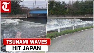 Tsunami waves hit Japan after massive earthquake strikes Ishikawa