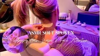 ASMR Soft Spoken Nape Attention, Wooden Brushes and Scalp Massage For a Good Sleep.