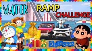 GTA 5 |WATER HILL RAMP CHALLENGE W SHINCHAN & DORAEMON| KRYLEX GAMING #gta5 #gta5telugu #shorts