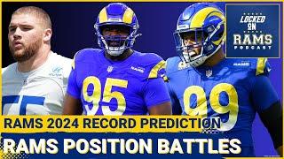 Rams Training Camp Position Battles, Rams Schedule Breakdown Predictions, Aaron Donald Ranking