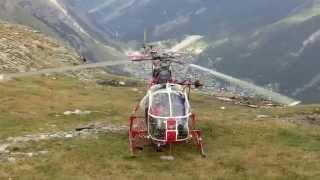 AIR　ZERMATT　SA315B　「LAMA」　engine start