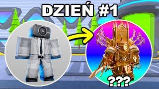 OD ZERA DO ULTIMATE NOWYM KONTEM! (DZIEŃ 1) w TOILET TOWER DEFENSE ROBLOX (JAK BYĆ PRO w TTD)