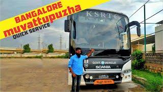 Quickest Scania Bus Driving Bangalore salem National Highway     in hevy Rain Night