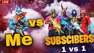 1 vs 1 subscribers️ #freefirelive #live #priyanshurawat