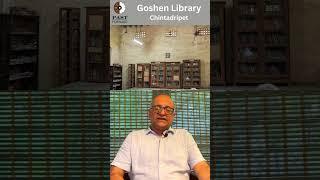 Goschen Library - Chintadripet | History Times with Historian Sriram V