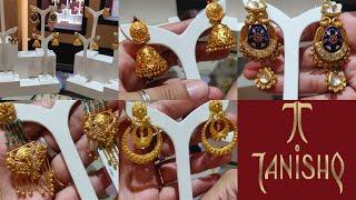 Tanishq gold earrings jhumka designs with price | Gold jhumka earrings | Tanishq jewellery