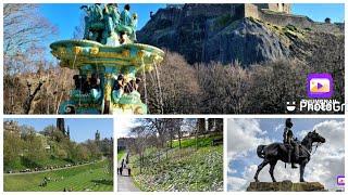 A Day Out In Edinburgh West End  Garden || Rose Garden Fountain Edinburgh