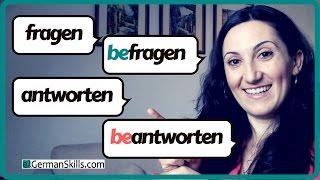 Typische Fehler | FRAGEN / BEFRAGEN - ANTWORTEN / BEANTWORTEN - Was ist der Unterschied?