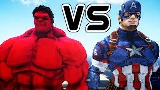 RED HULK VS CAPTAIN AMERICA - EPIC BATTLE