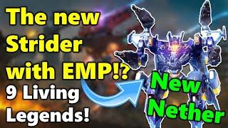 New EMP-Dash Robot NETHER Getting 9 Living Legends & 20 Kills! | War Robots Test Server Gameplay WR