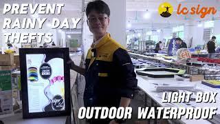 Use Outdoor Waterproof light box to help you run business