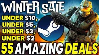 STEAM WINTER SALE 2023 - 55 AMAZING PC GAME DEALS UNDER $10, UNDER $5, UNDER $3 & UNDER $2!