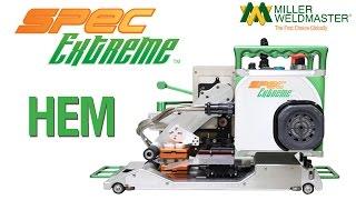 Portable hot wedge Spec welding machine for tents, tarps & geomembranes