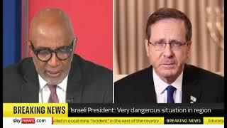 Israeli President Isaac Herzog discusses the reality of the situation with Hezbollah terrorists.