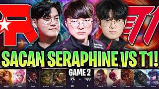 SACAN SERAPHINE CONTRA EL T1 DE FAKER! *PARTIDAZO* | KT vs T1 Game 2 LCK Summer 2024