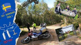 Motorradabenteuer TET-Schweden Sektion 1 Drei Freunde Dietrich, Rolf und Dirk im Trio. Teil 1