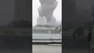 Tornado Damage in Coastal Town  #nature #tornado