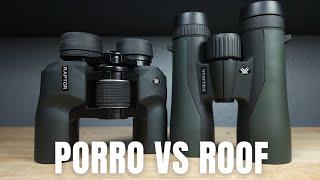 DIFFERENCE BETWEEN PORRO AND ROOF PRISM BINOCULARS VORTEX CROSSFIRE HD VS RAPTOR REVIEW