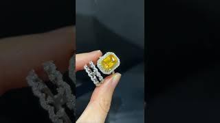 Magic Ring, Two Ways to Wear, Yellow Sapphire Diamond Ring #jewellerydesign #jewelry #ring #ringtone