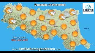 METEO in Emilia Romagna per Domenica 19 Novembre | VIDEO