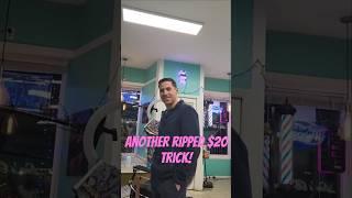 Ripper $20 trick in the barbershop #fun #pranks #barberlife