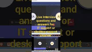 #technicalinterview Live Interview questions and answers for Desktop support profile