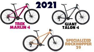 Trek Marlin 4 vs. Giant Talon 4 vs. Specialized Rockhopper 29: Which Comes Out on Top?