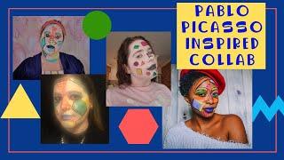 TUTORIAL: Pablo Picasso Inspired Makeup Collaboration with Shelly Ślączka, PurplePinkRed & Rae Young