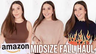 MIDSIZE AMAZON FALL TRY-ON CLOTHING HAUL: SIZE L/XL/14 *realistic first impressions* | Jackie Ann